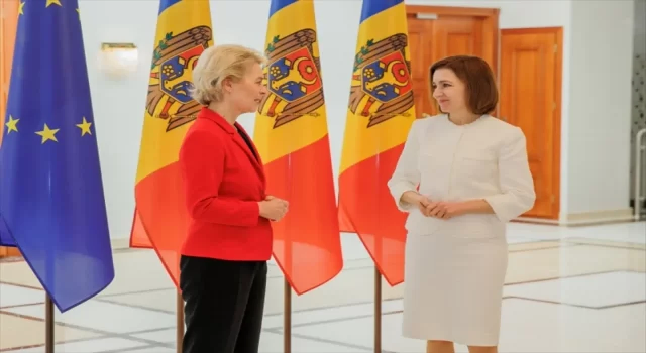 Moldova Cumhurbaşkanı Sandu ile AB Komisyonu Başkanı von der Leyen enerji krizini görüştü