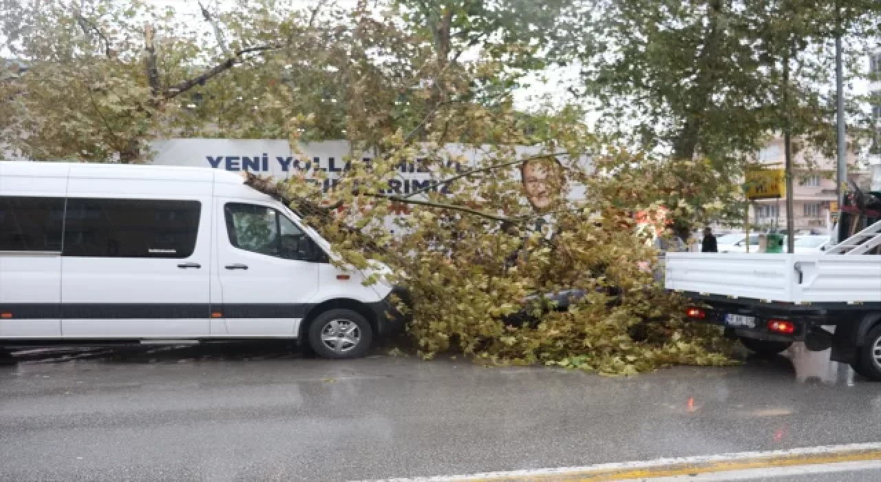 Denizli’de şiddetli rüzgar ve sağanak etkili oldu