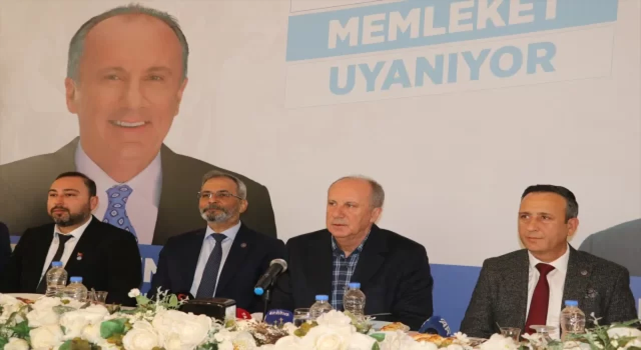 Memleket Partisi Genel Başkanı İnce, Mersin’de basın mensuplarıyla buluştu