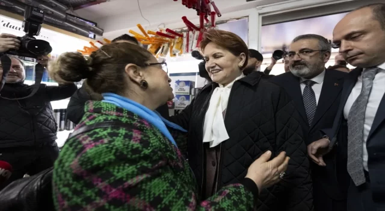 İYİ Parti Genel Başkanı Akşener, Keçiören’de esnafı ziyaret etti: