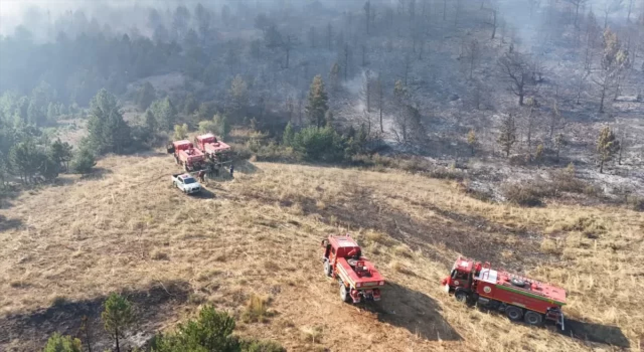 GÜNCELLEME  Konya’da ormanlık alanda çıkan yangın kontrol altına alındı