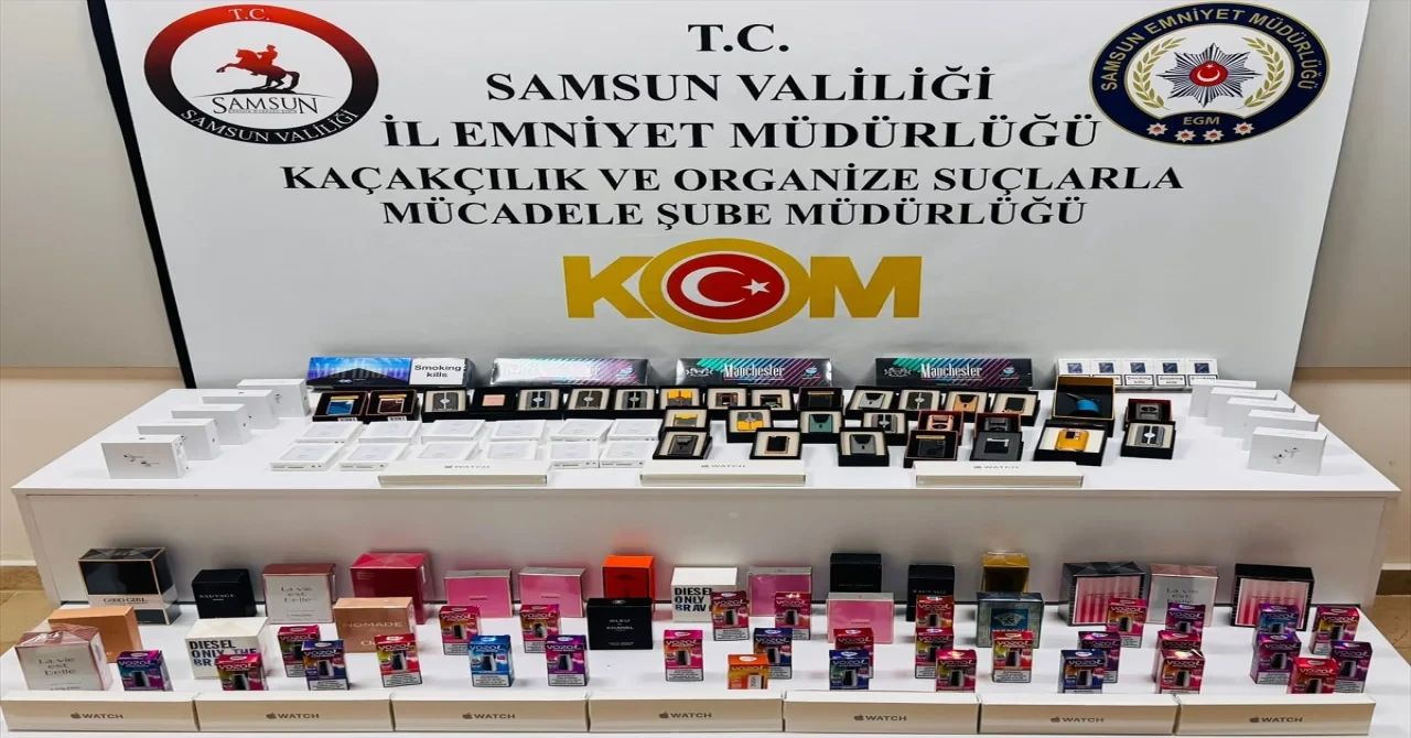 Samsun’daki kaçakçılık operasyonunda 4 şüpheli yakalandı