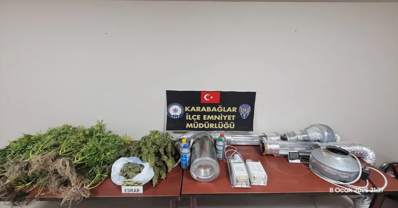 İzmir’de evinde iklimlendirme sistemiyle kenevir yetiştiren sanık tutuklandı