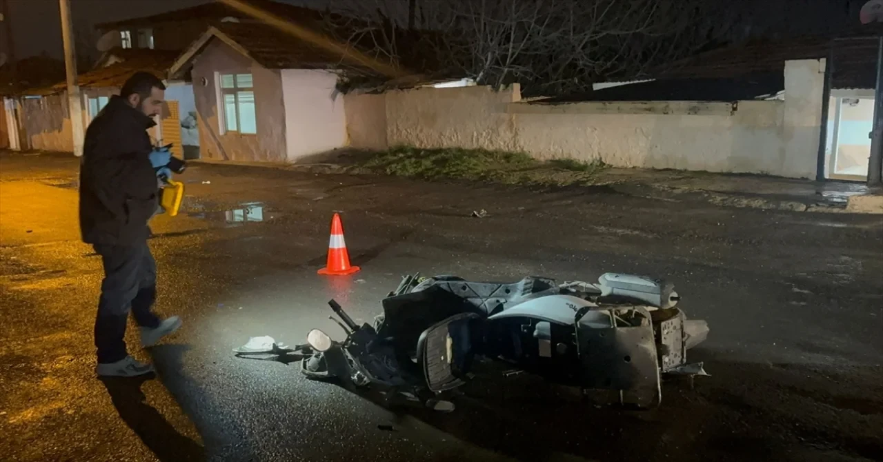 Tekirdağ’da çalıntı motosikletle kaza yapan şüpheli yaralandı 