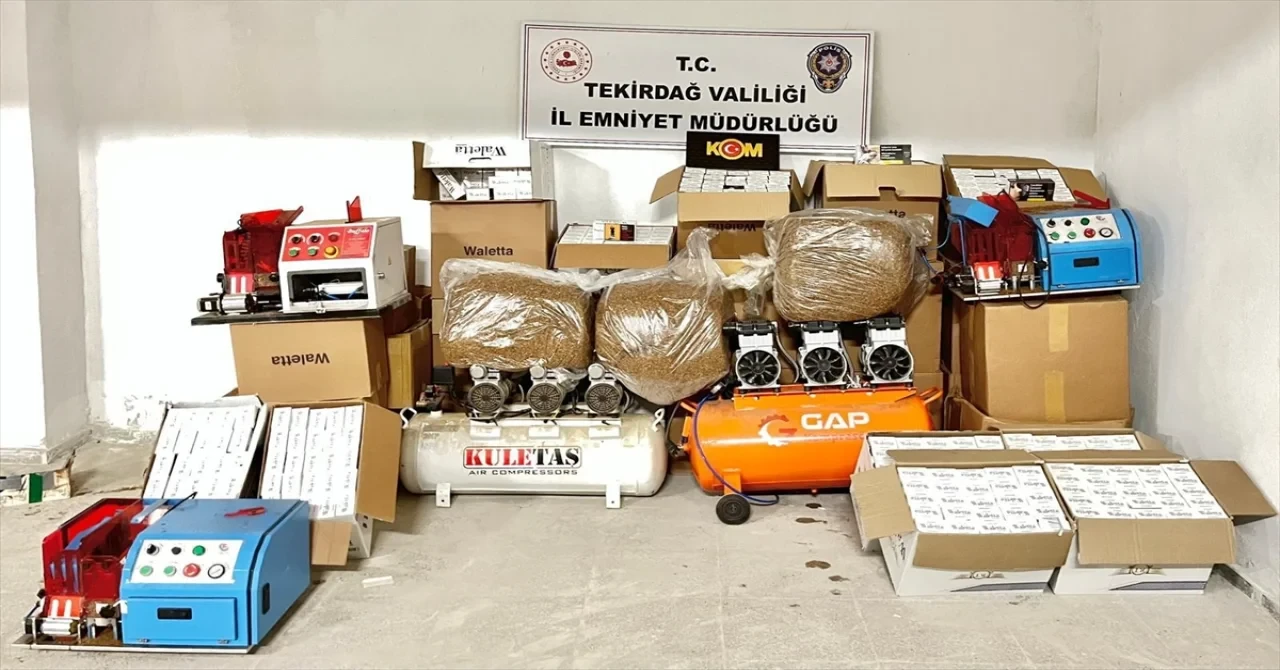 Tekirdağ’da kaçakçılık operasyonunda 13 kişi yakalandı