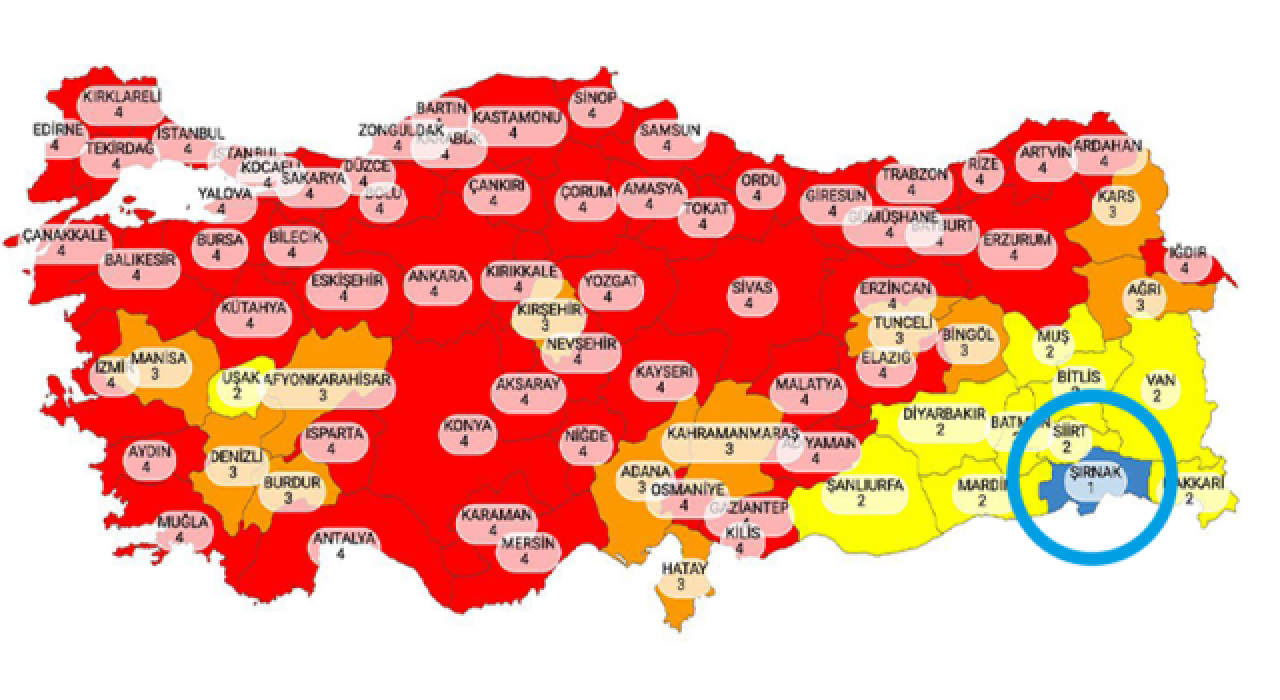 Vali, Koronavirüs risk haritasının tek 'mavi' şehri Şırnak'ın sırrını açıkladı