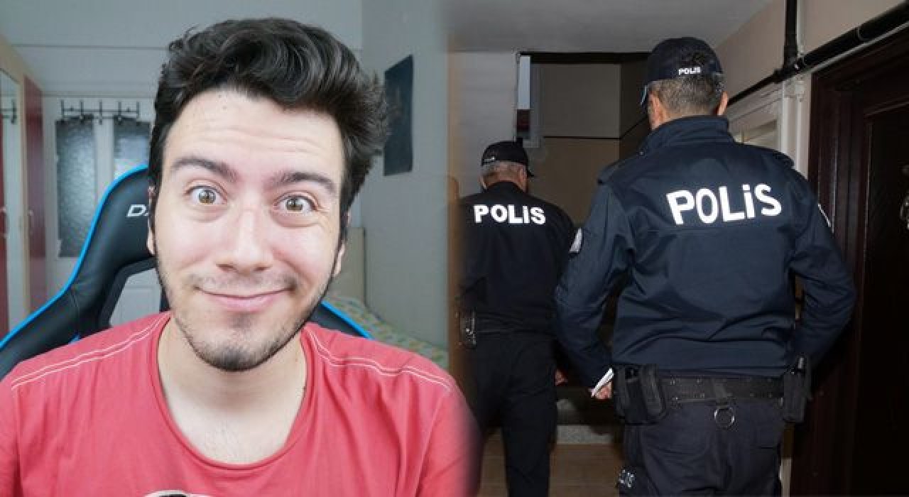 Youtuber Enes Batur’un evine polis baskın yaptı