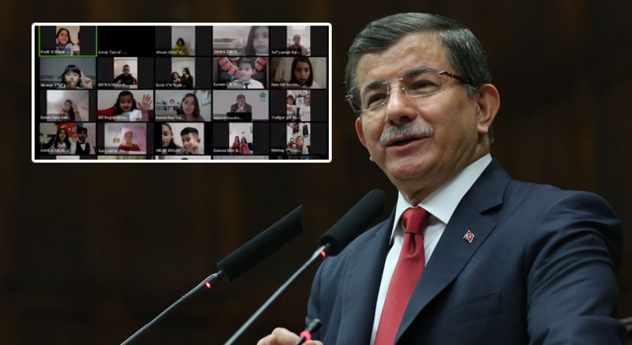 Davutoğlu, çocuklarla görüştü: Yüreğimde bir çocuk gizli