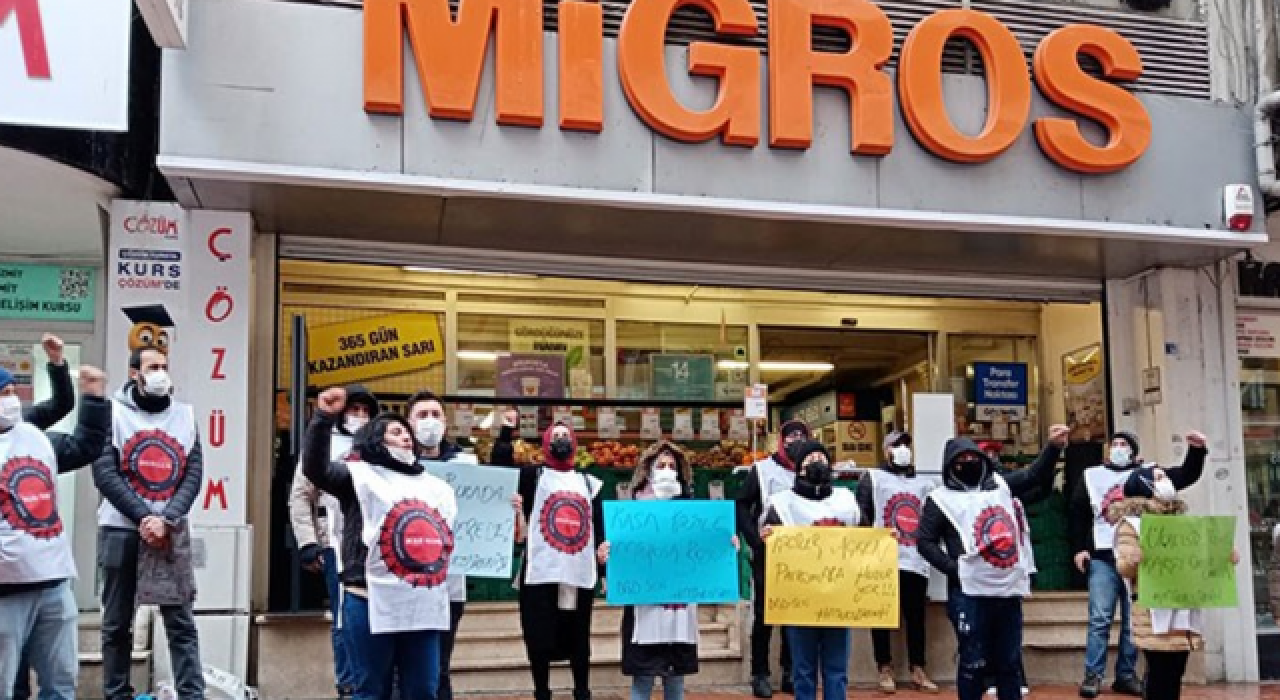 Migros işçileri direnişte kararlı