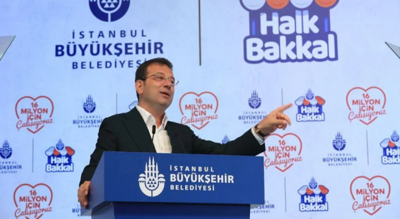 İBB Başkanı Ekrem İmamoğlu Halk Bakkal projesini tanıttı