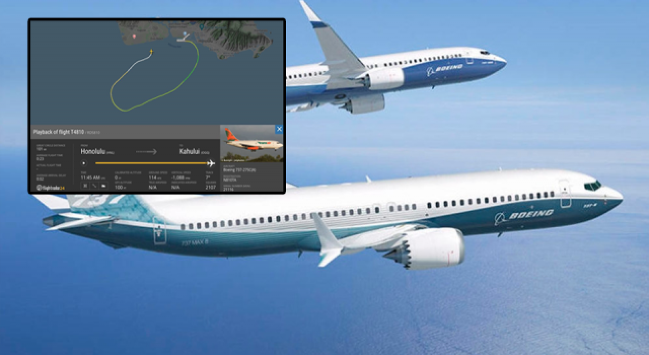 Boeing 737 kargo uçağı Hawaii açıklarında suya acil iniş yaptı