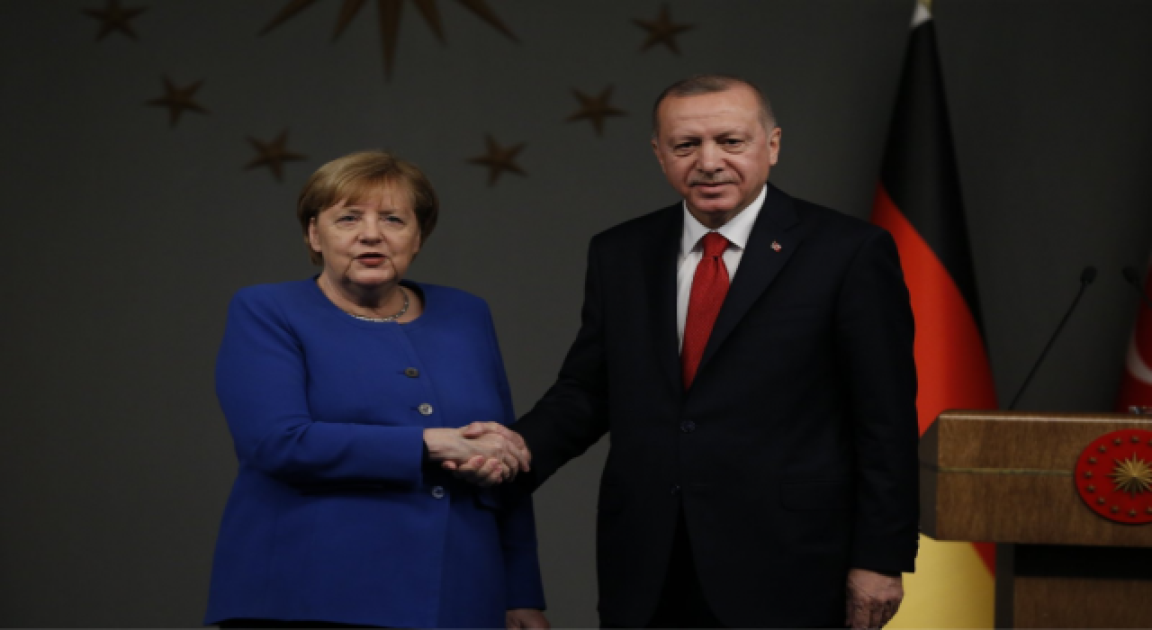 Cumhurbaşkanı Erdoğan Merkel ile görüştü