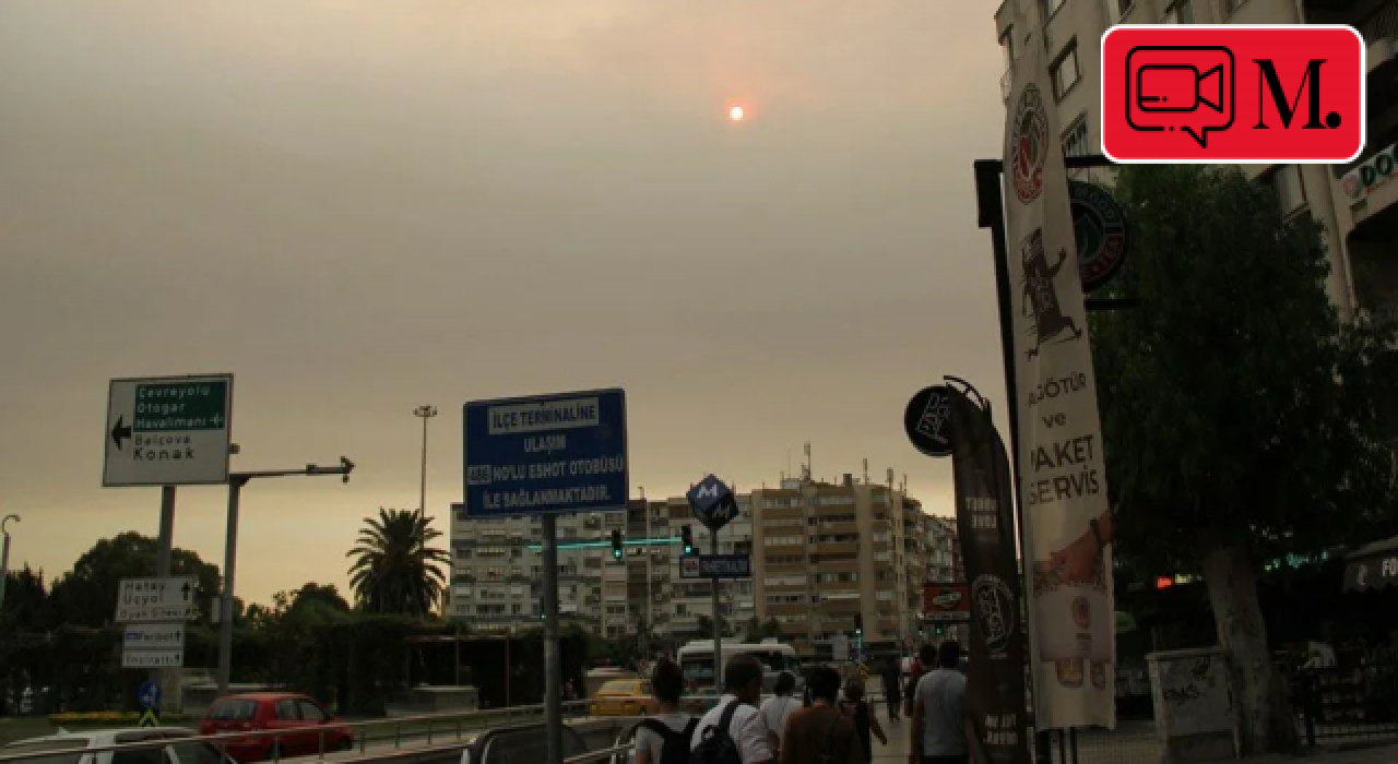 İzmir'de bulanık gökyüzü korkuttu