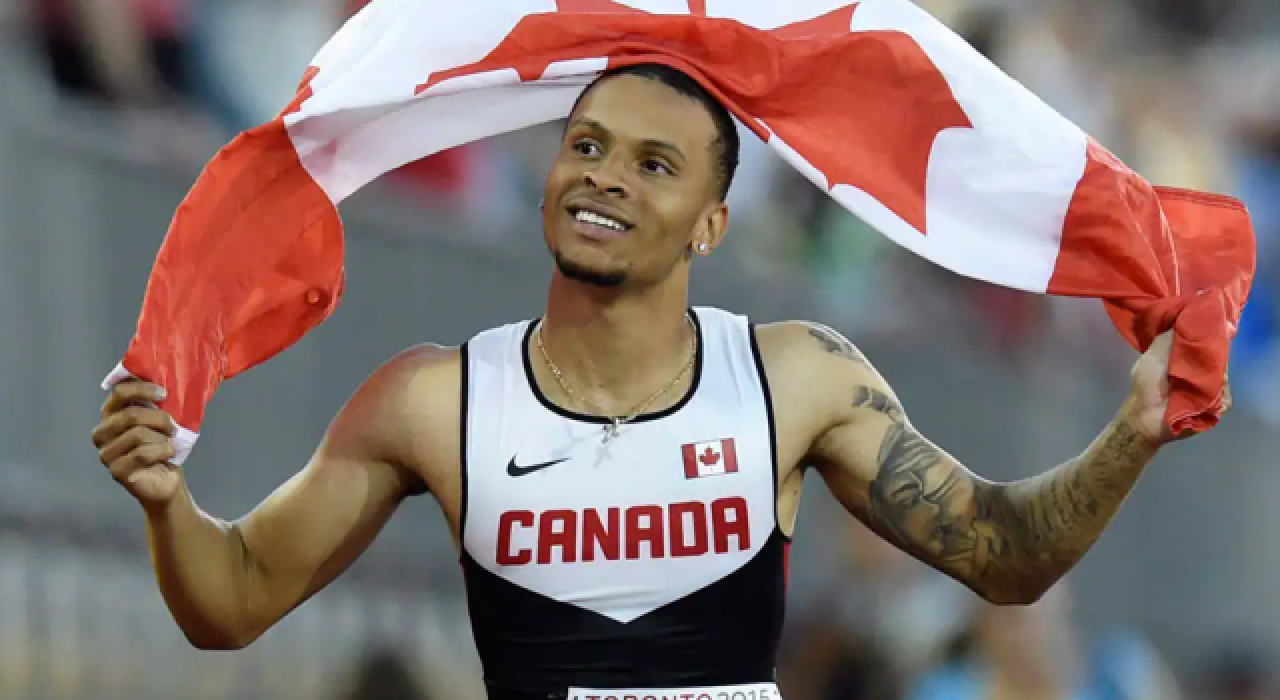 Kanadalı Andre de Grasse erkekler 200 metre yarışında altın madalya kazandı