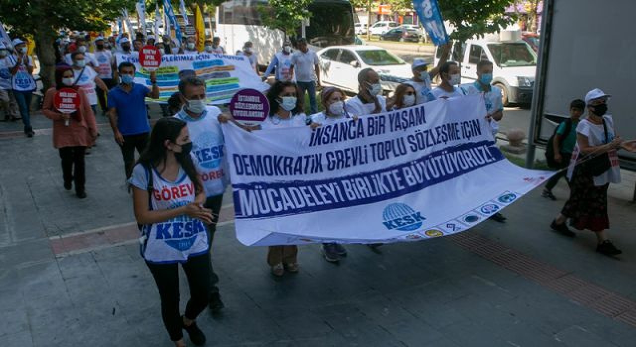 KESK, Ankara'ya doğru yürüyüşe geçti