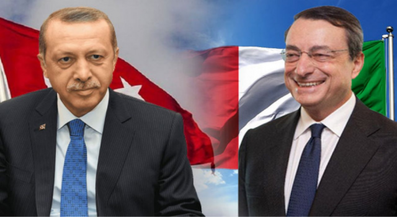 Cumhurbaşkanı Erdoğan İtalya Başbakanı Draghi ile görüştü