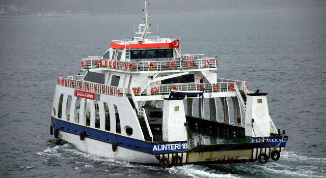 Çanakkale'de feribot seferleri iptal!