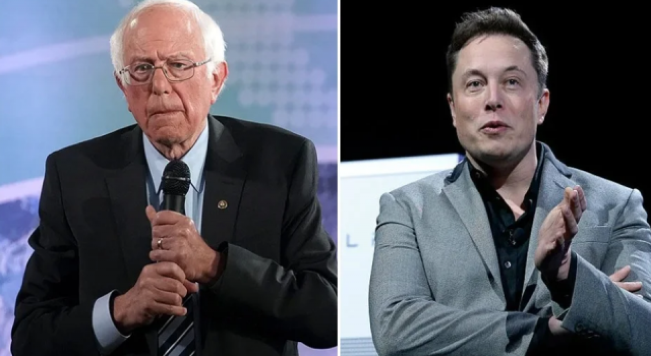 Elon Musk, Bernie Sanders ile dalga geçti