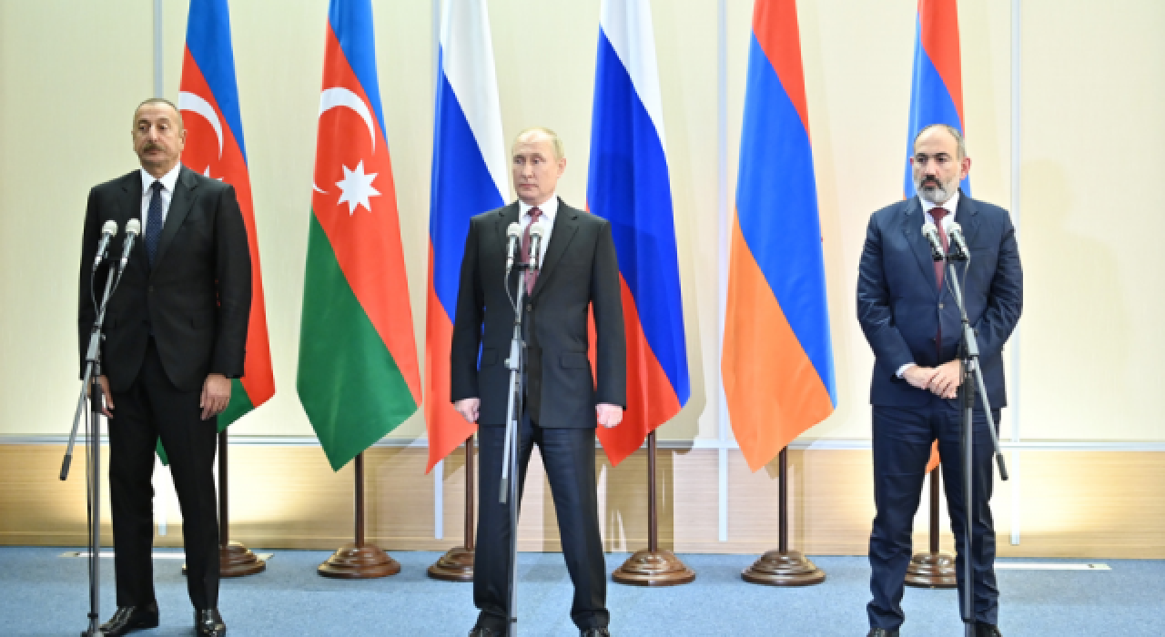 Putin, Aliyev ve Paşinyan Soçi'de bir araya geldi