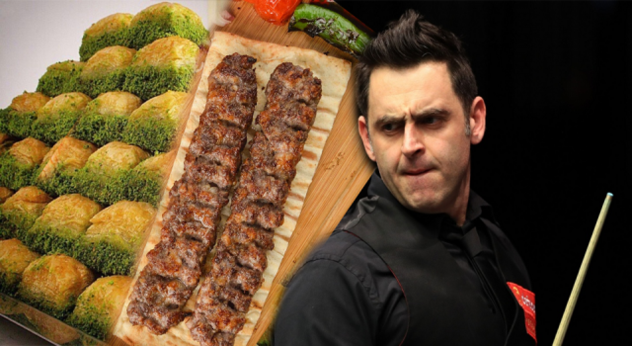 Snooker oyuncusu Ronnie O’Sullivan kebap ve baklavaya daldı, maçını unuttu