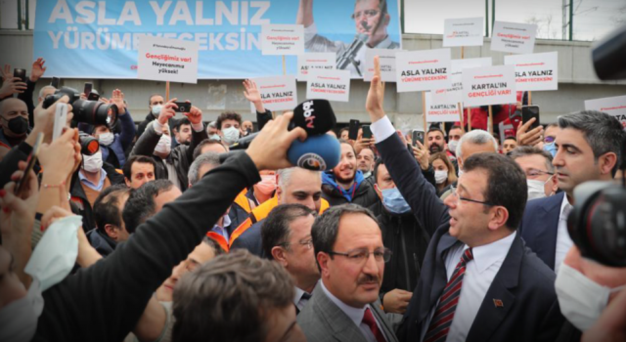 İBB Başkanı Ekrem İmamoğlu'na Kartal'da yoğun ilgi