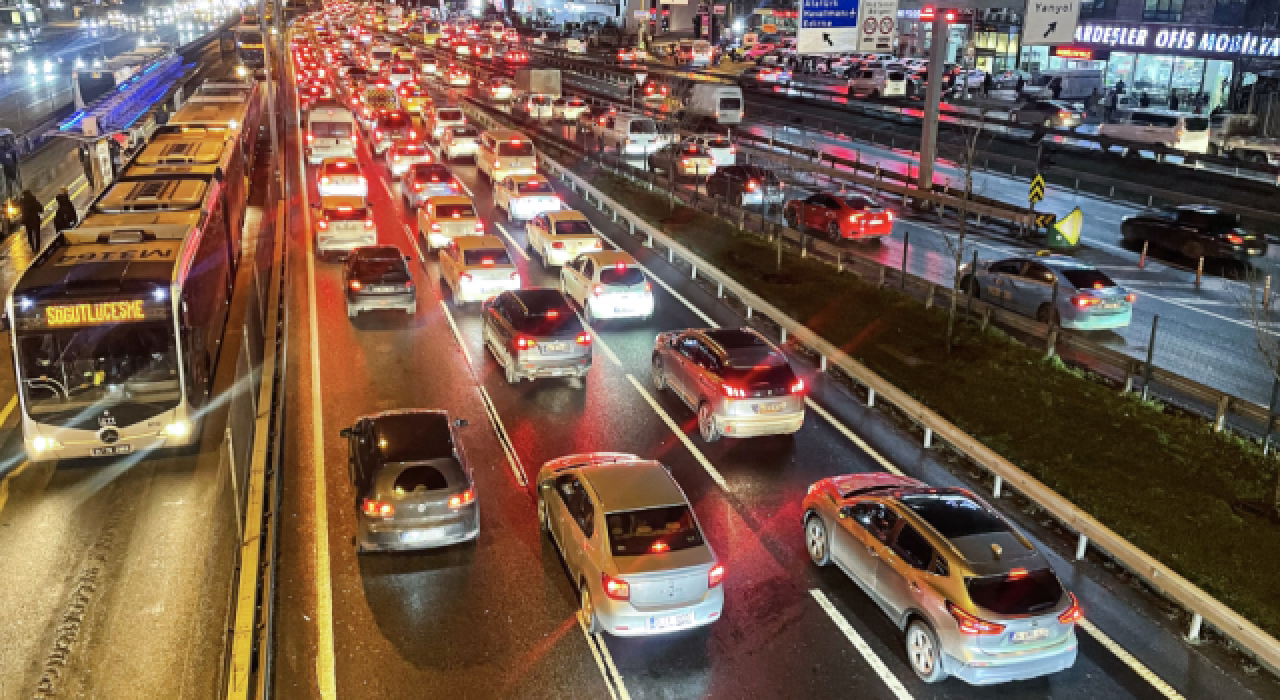 İstanbul'da trafik yoğunluğu