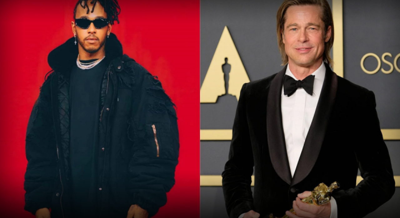 Lewis Hamilton, Brad Pitt'le beraber Hollywood sahnesinde!