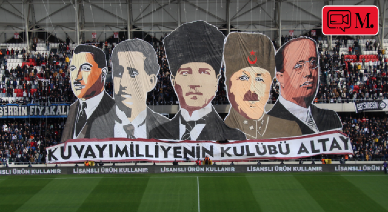 Altay tribünlerinden Kuvayi Milliye vurgulu koreografi