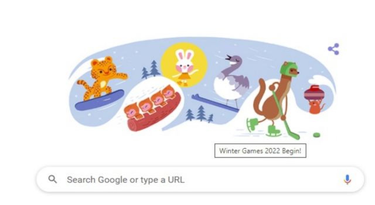 4 Şubat Bugünün Google Doodle’ı Kış Olimpiyatları 2022