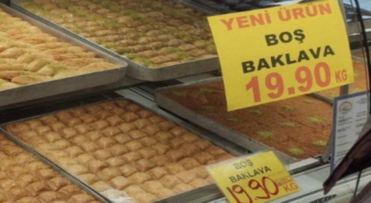 Boş baklava sosyal medyayı salladı