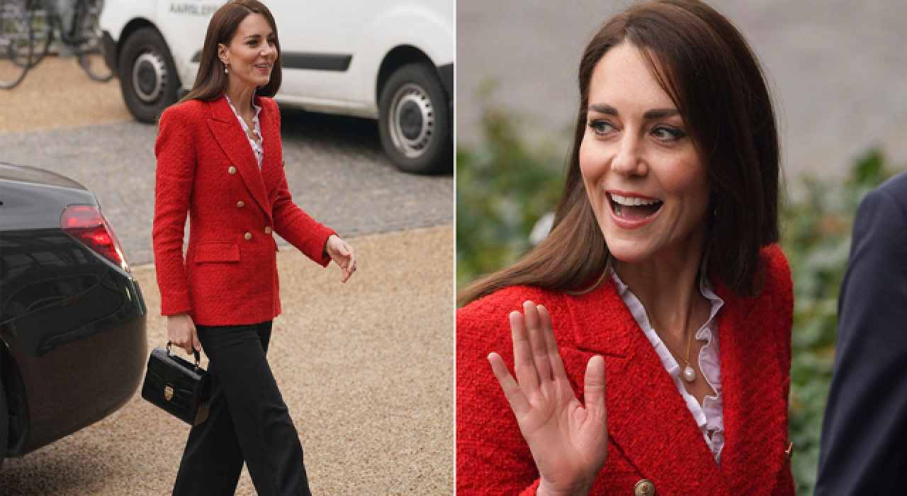 Kate Middleton kaydıraktan kaydı, odun kesti, sonra saraya çıktı