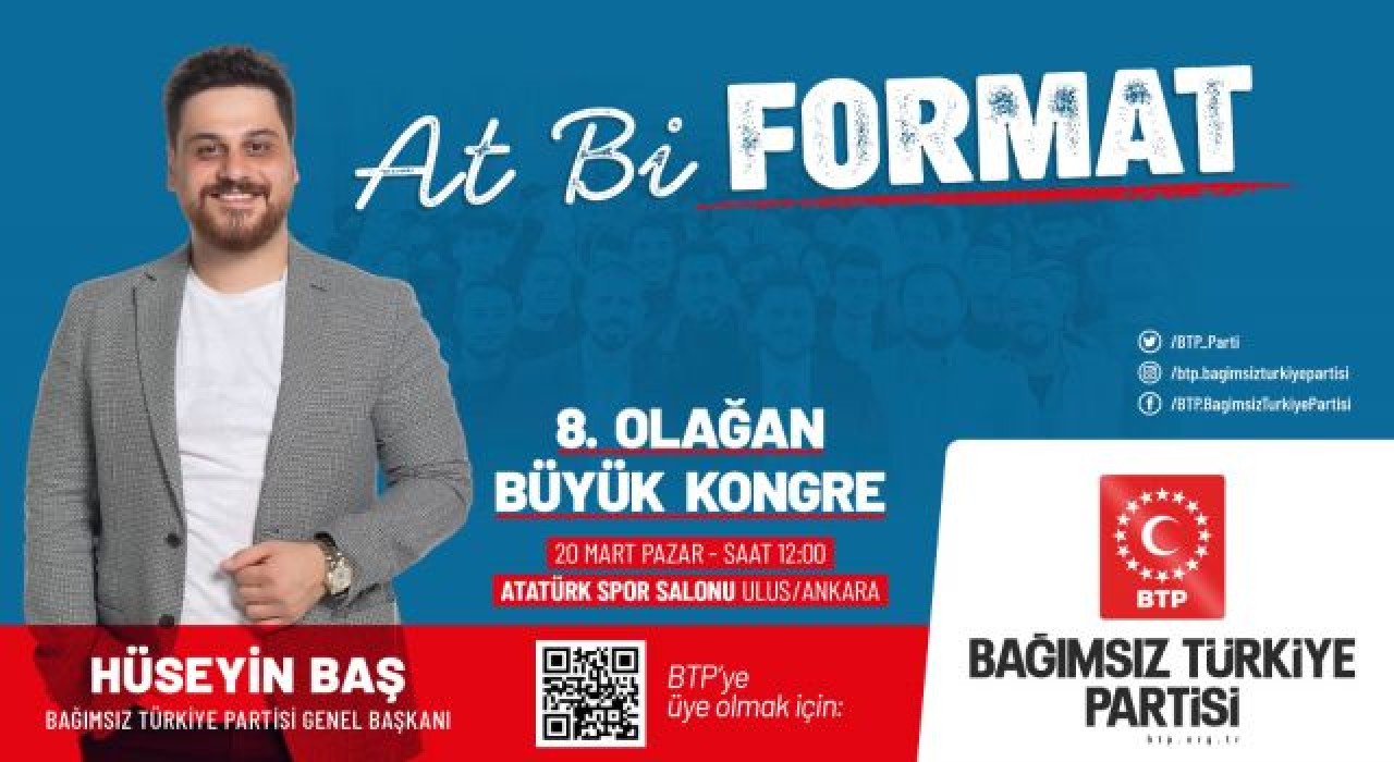 BTP, 8. Olağan Büyük kongresini yapıyor