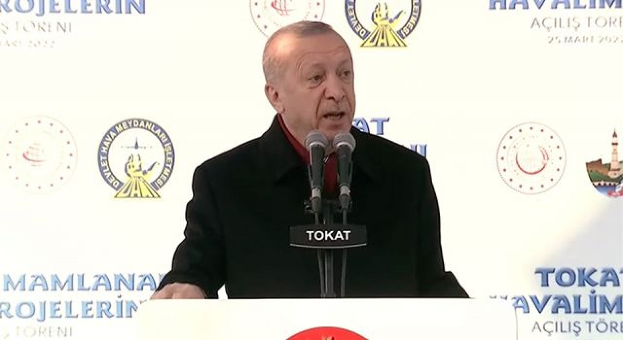 Cumhurbaşkanı Erdoğan, Tokat Yeni Havalimanı'nın açılışını yaptı