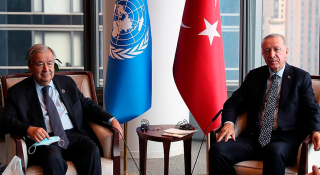 Erdoğan, BM Genel Sekreteri Guterres ile telefon görüşmesi gerçekleştirdi