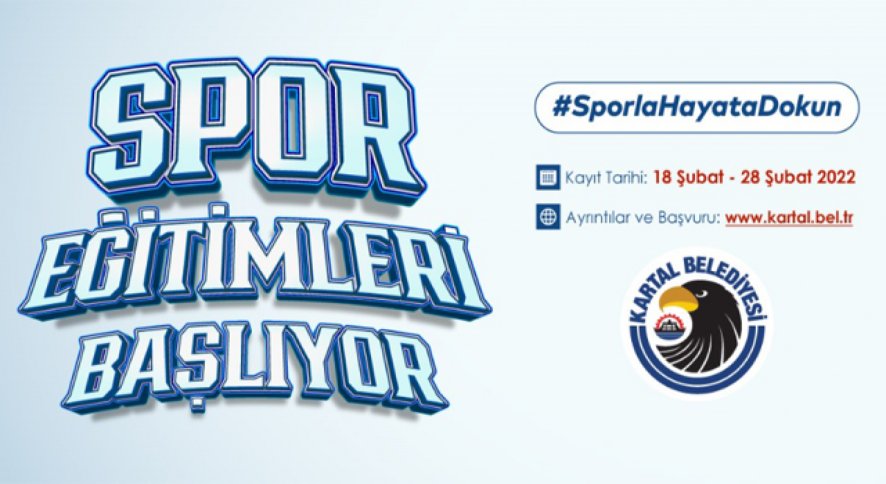 Kartal'da spor eğitimleri başlıyor