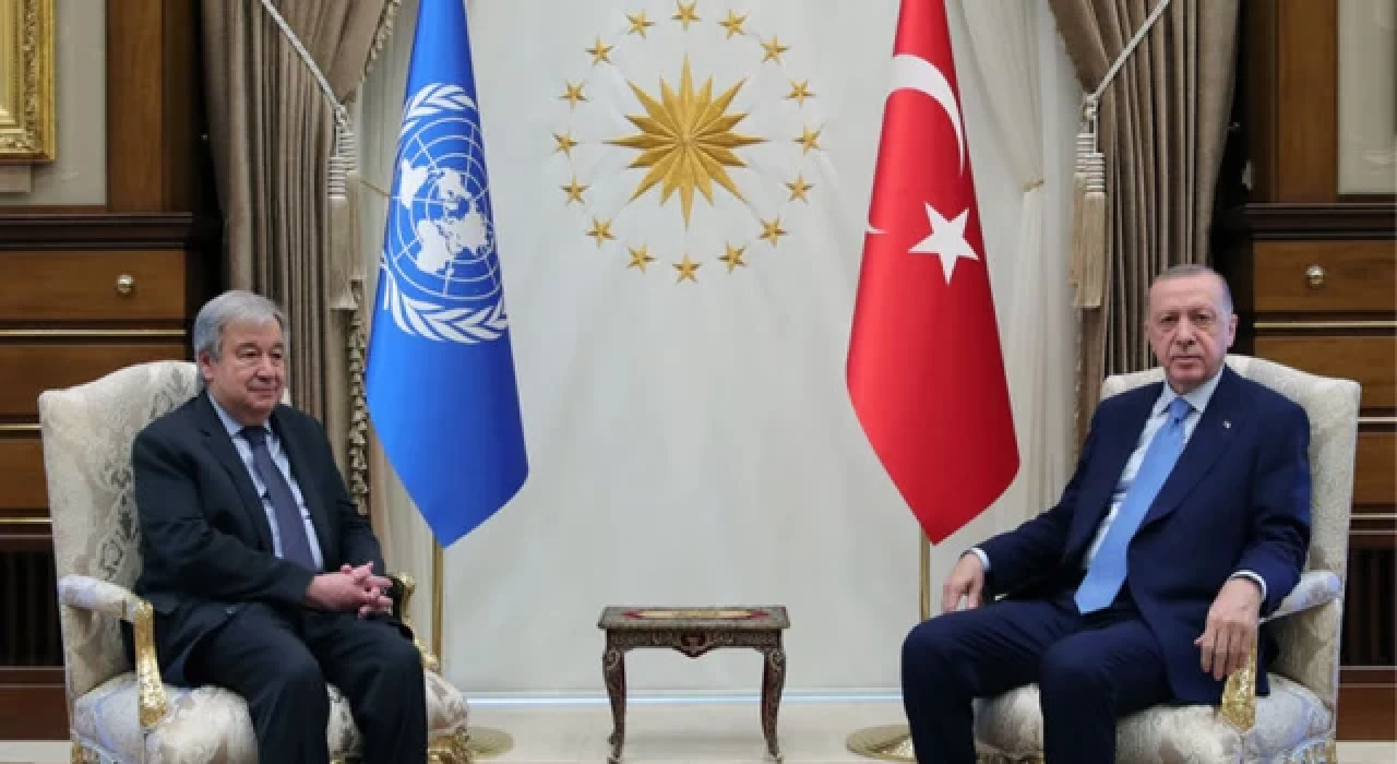 Cumhurbaşkanı Erdoğan, BM Genel Sekreteri Guterres'i kabul etti