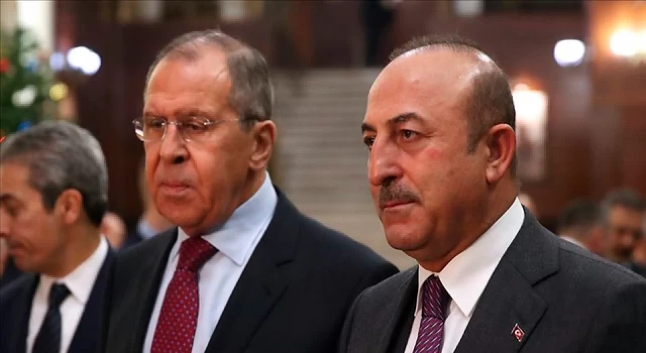 Dışişleri Bakanı Çavuşoğlu, Rus mevkidaşı Lavrov ile görüştü