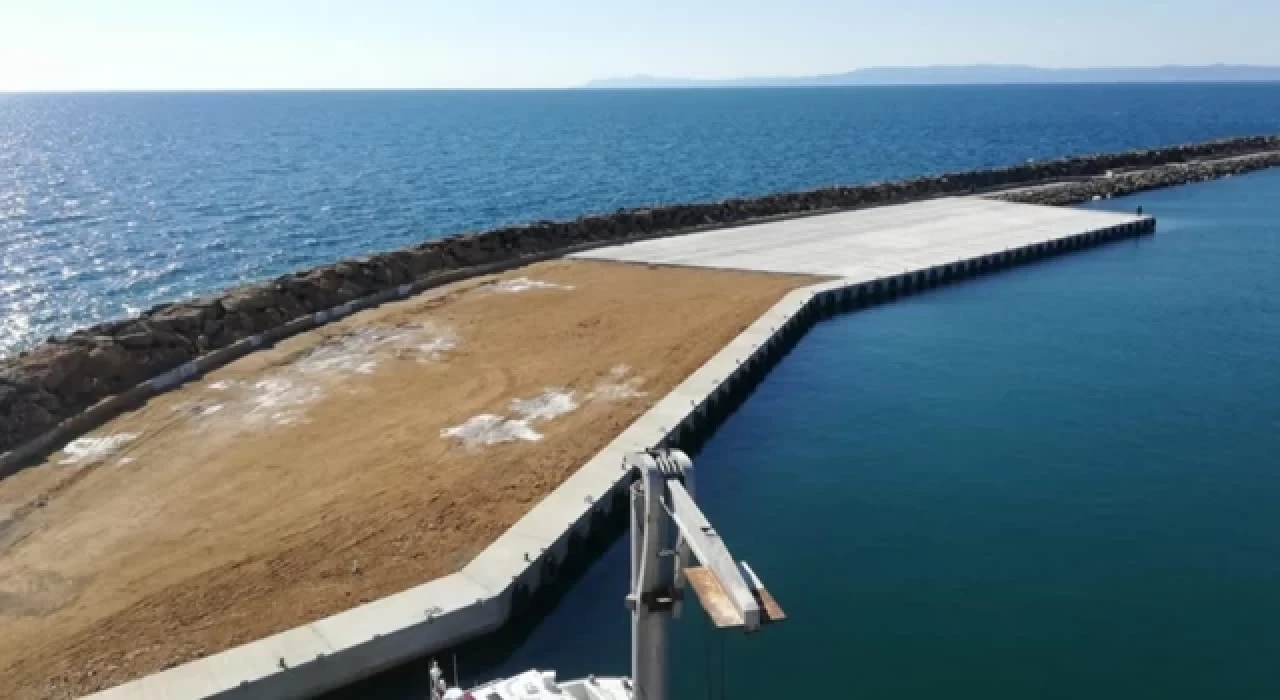 Enez Deniz Gümrük Kapısı rıhtım inşaatı tamamlandı