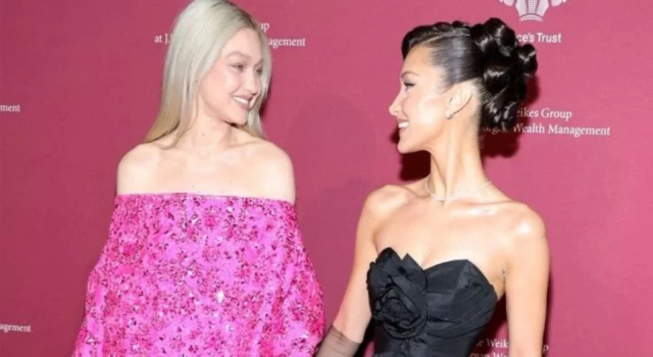 Gigi ve Bella Hadid kardeşler kırmızı halıda