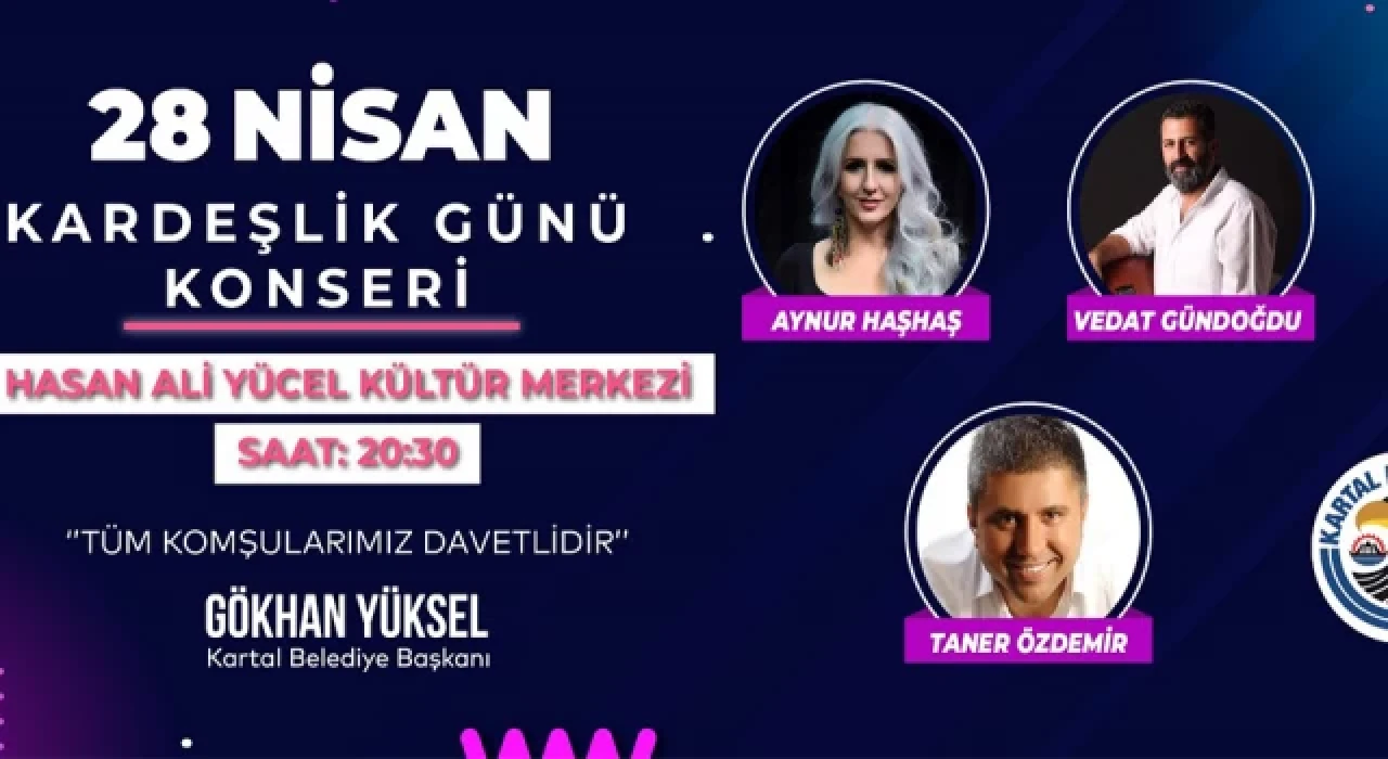 Kartal Belediyesi’nden Kardeşlik Günü’ne Özel Konser