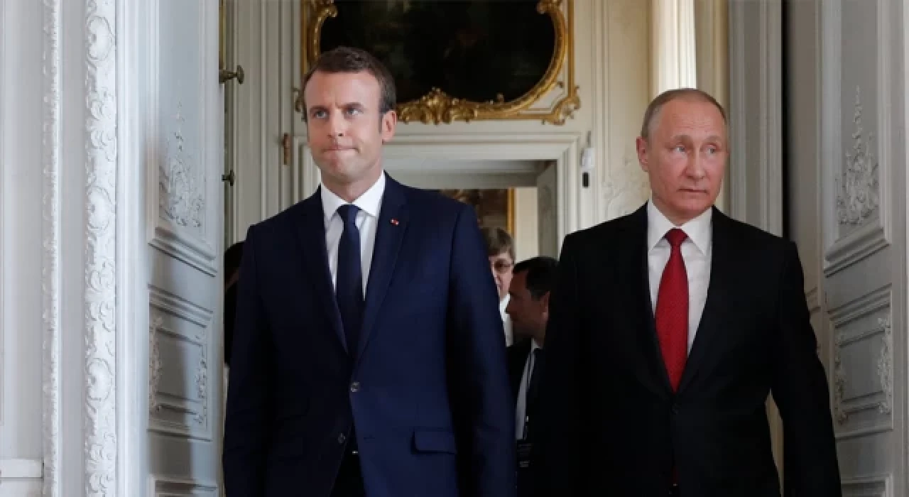 Putin'den yeniden cumhurbaşkanı seçilen Macron'a tebrik mesajı