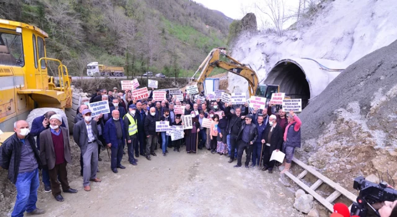 Trabzon'daki HES protestosunda gerginlik yaşandı