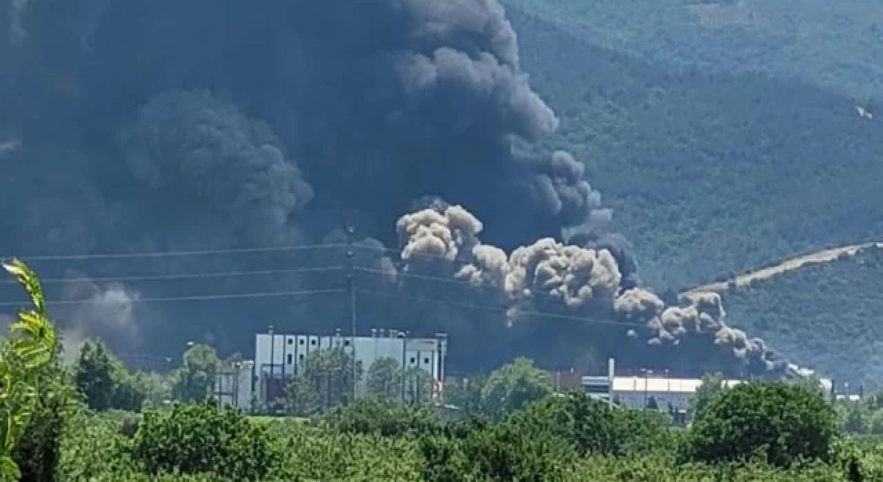 Bursa'da fabrika yangını