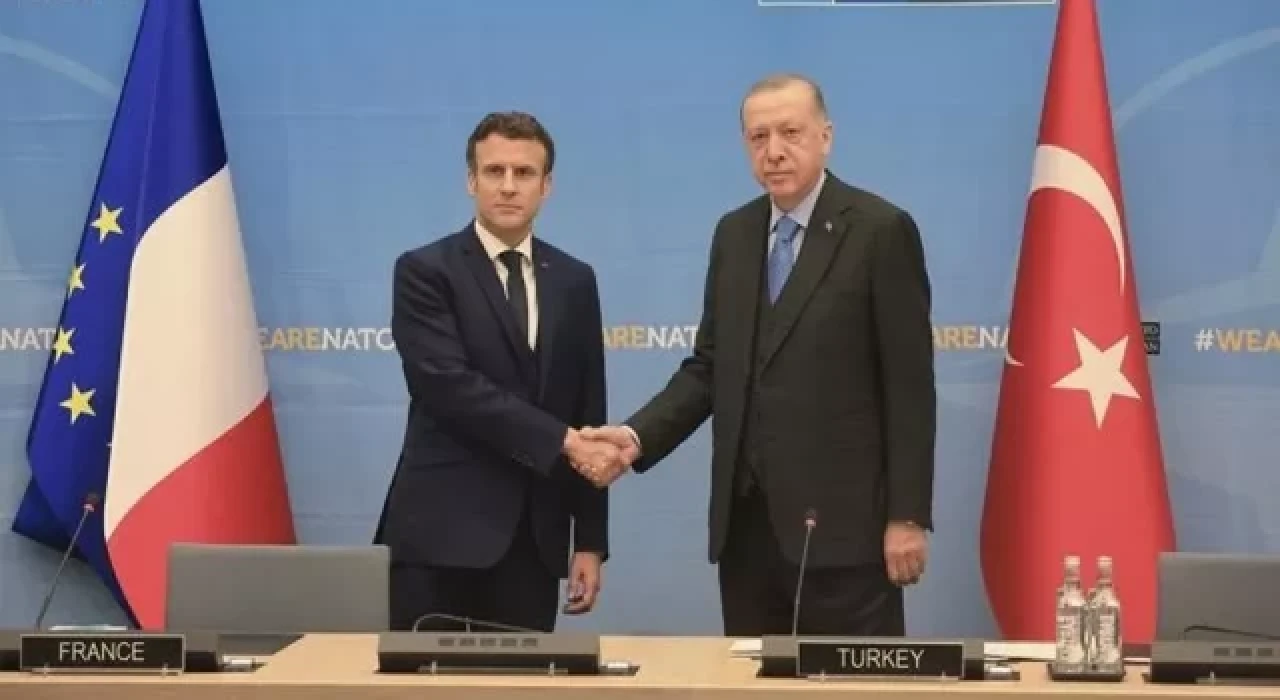 Cumhurbaşkanı Erdoğan, Macron ile görüştü