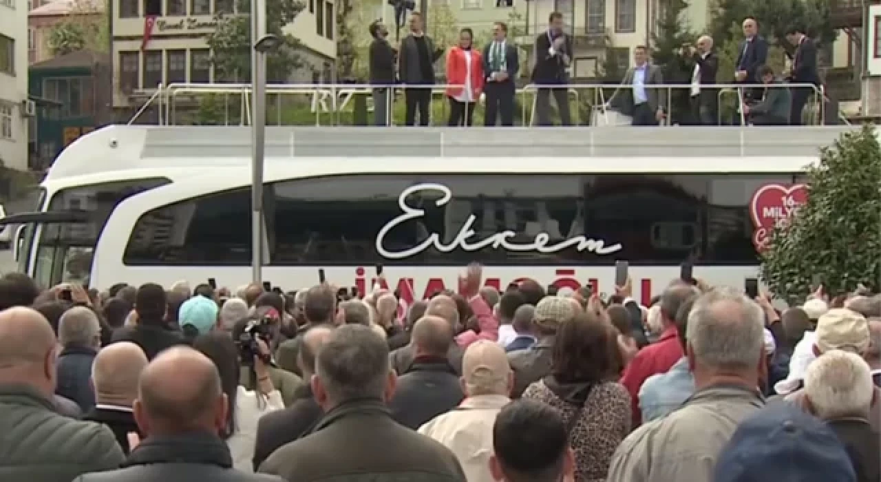 Ekrem İmamoğlu Rize’de: Bir kişi değil millet kazanacak