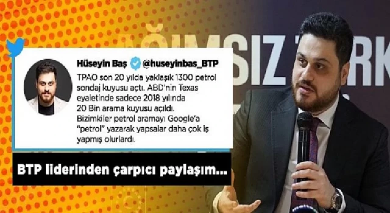 Hüseyin Baş: “Petrol aramayı Google’den yapsalardı daha çok iş yaparlardı”