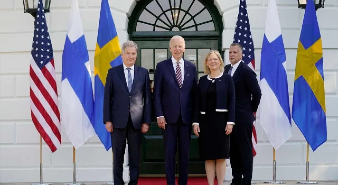 İsveç ve Finlandiya liderleri Biden'a konuk oldu