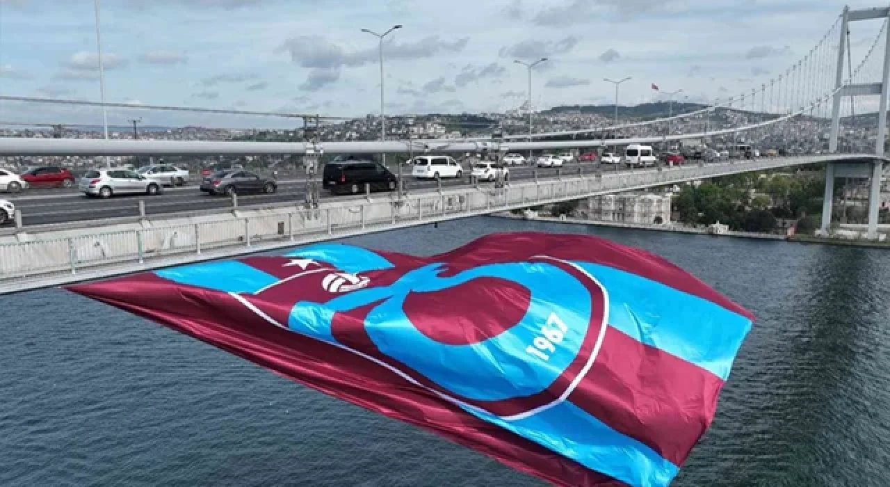 Köprüdeki Trabzonspor bayrağını indirmeye çalışan Rambo Okan gözaltına alındı