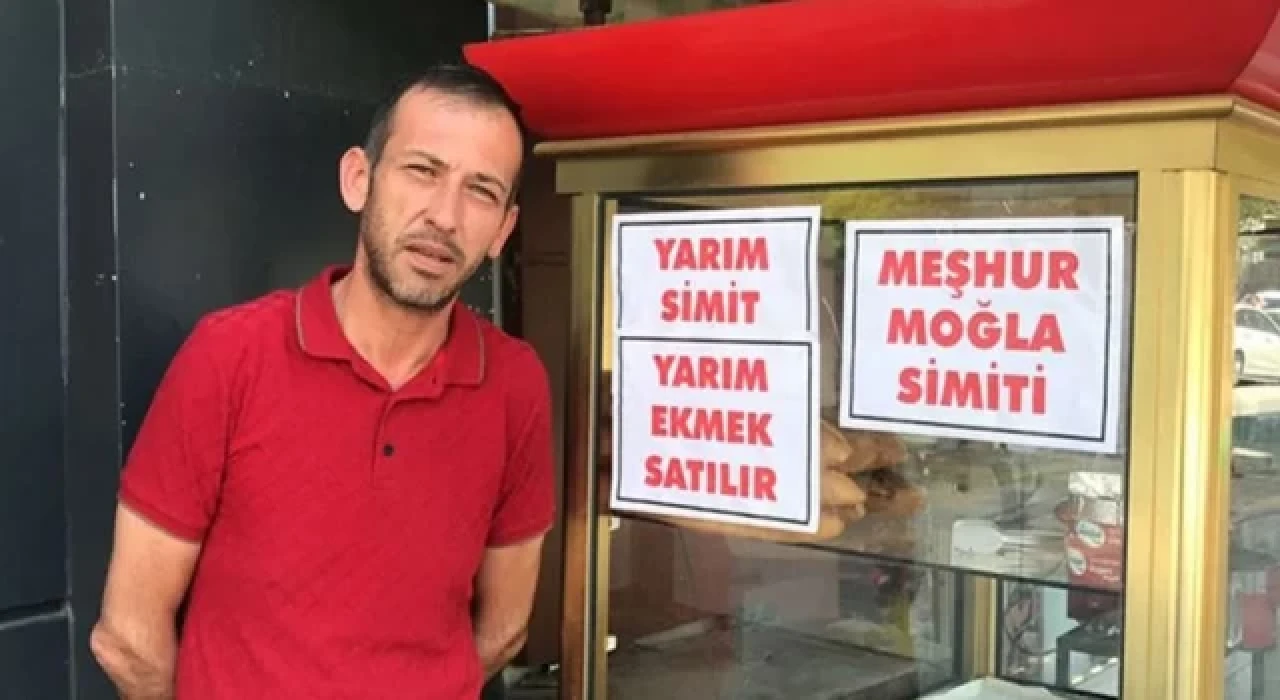 Muğla'da yarım ekmek ve yarım simit satılmaya başladı