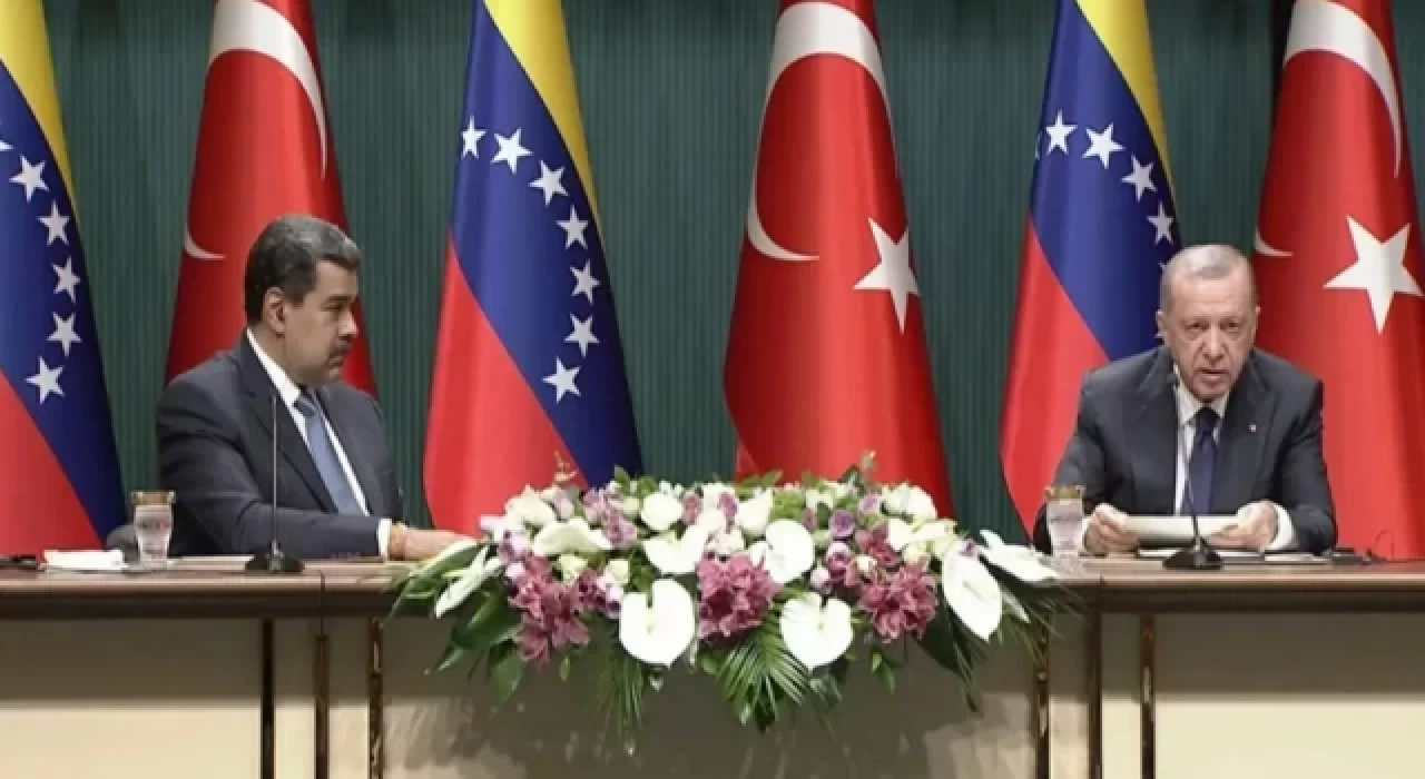 Cumhurbaşkanı Erdoğan, Venezuela lideri Maduro ile yaptığı basın toplantısında konuştu